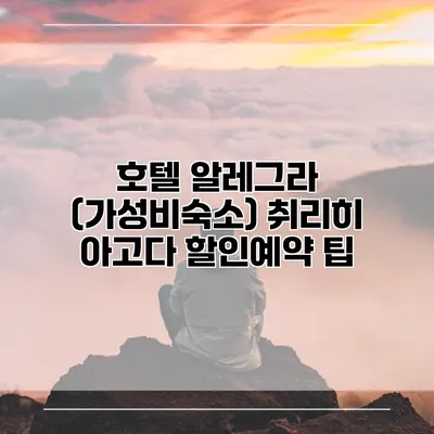 호텔 알레그라 (가성비숙소) 취리히 아고다 할인예약 팁
