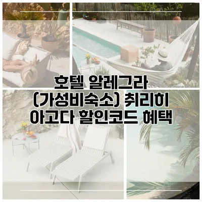 호텔 알레그라 (가성비숙소) 취리히 아고다 할인코드 혜택