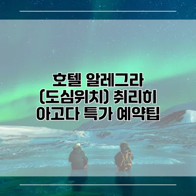 호텔 알레그라 (도심위치) 취리히 아고다 특가 예약팁