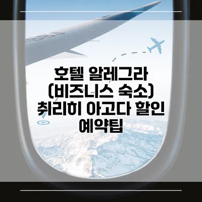 호텔 알레그라 (비즈니스 숙소) 취리히 아고다 할인 예약팁
