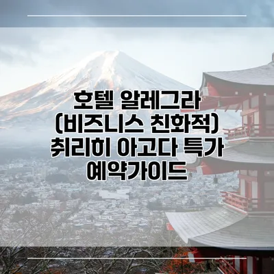 호텔 알레그라 (비즈니스 친화적) 취리히 아고다 특가 예약가이드