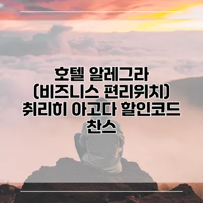 호텔 알레그라 (비즈니스 편리위치) 취리히 아고다 할인코드 찬스
