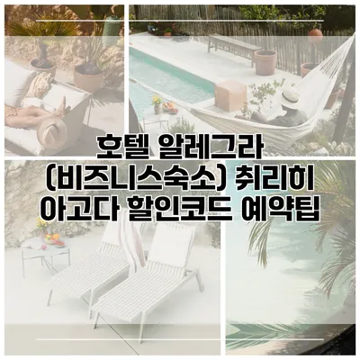 호텔 알레그라 (비즈니스숙소) 취리히 아고다 할인코드 예약팁